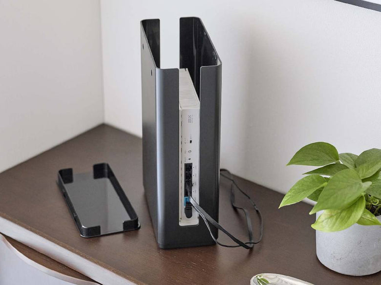 ブラックのスマート重ねられるルーター収納ケース