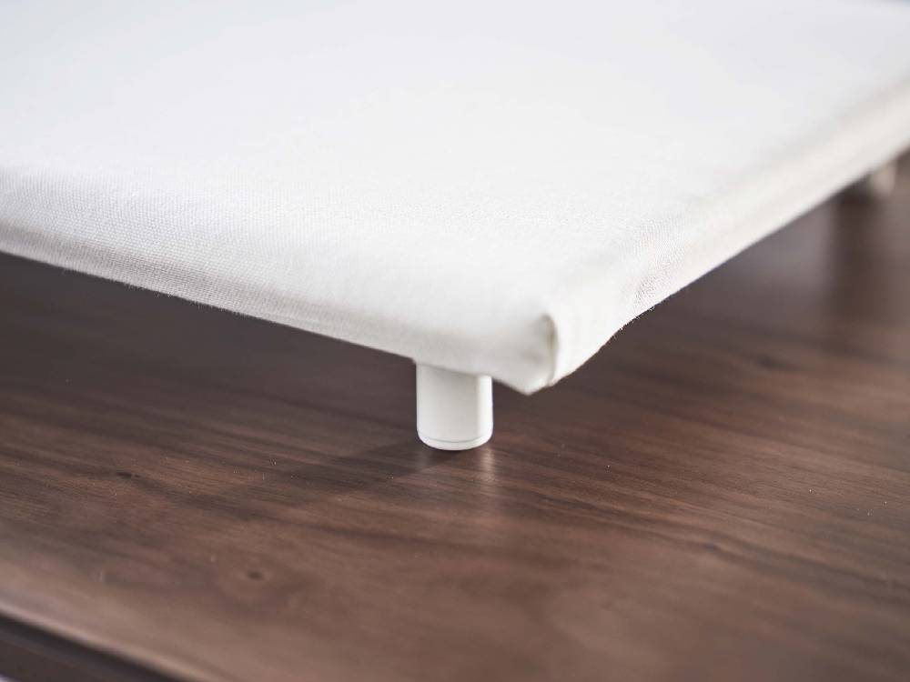 灰色のタワー卓上脚付き平型アイロン台