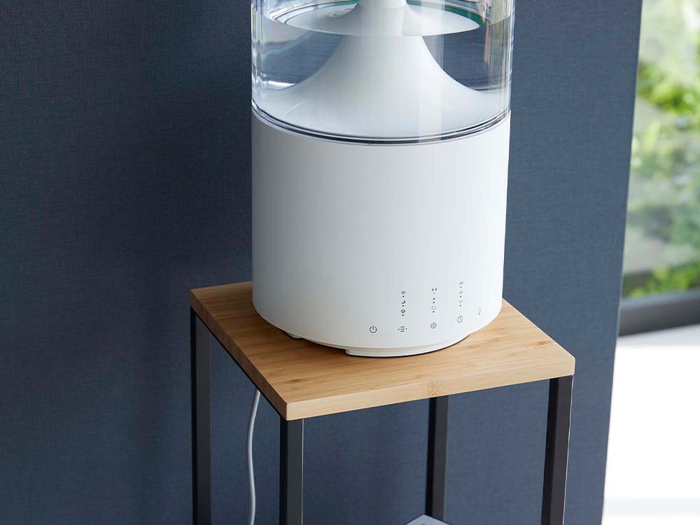 シルバーのtower加湿器スタンド