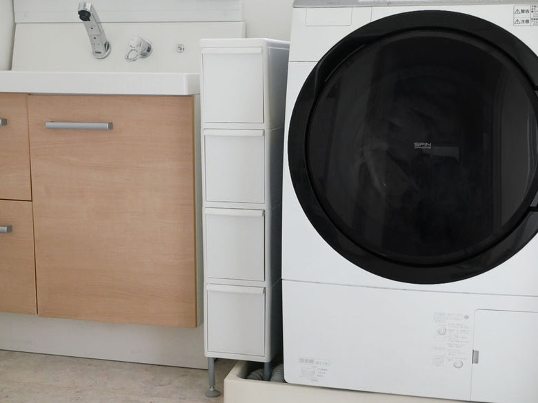 ライクイットスリムストレージ4段 キャスター付き