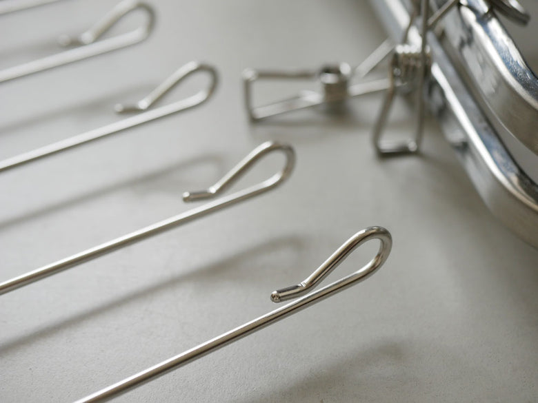 下村企販の折りたたみ式ステンレスタオルハンガー