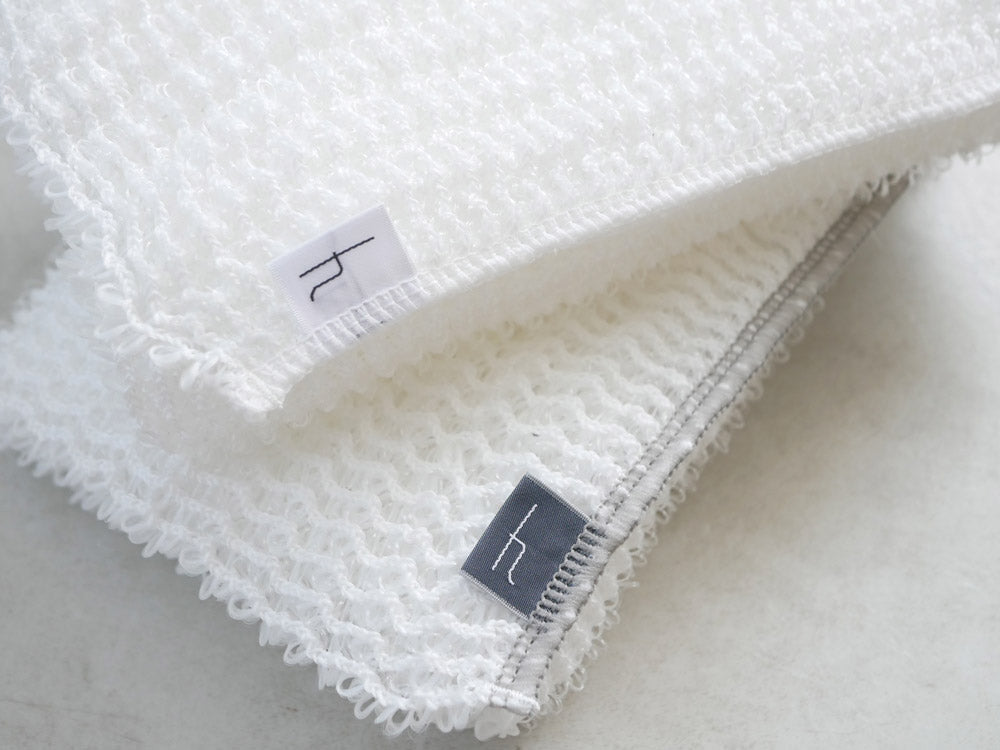 h tagブランドのボディウォッシュタオル ポリエステル・ナイロン製