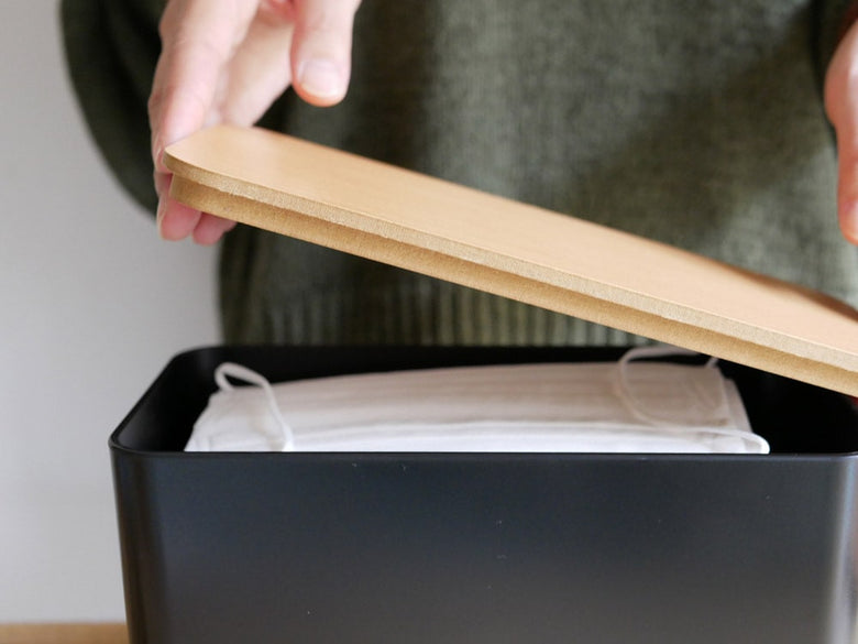 ABS樹脂と木調のideacoマスクディスペンサー60