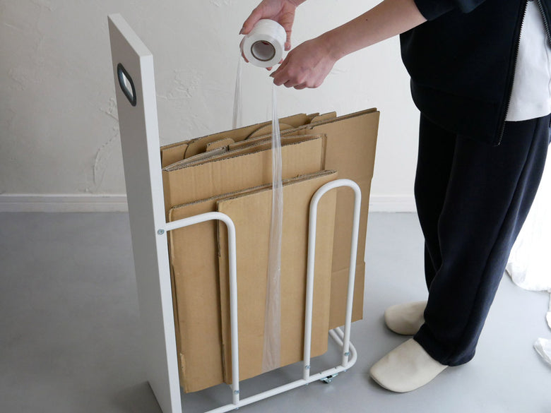 フィレッテのスチール製ダンボールストッカー、組立式