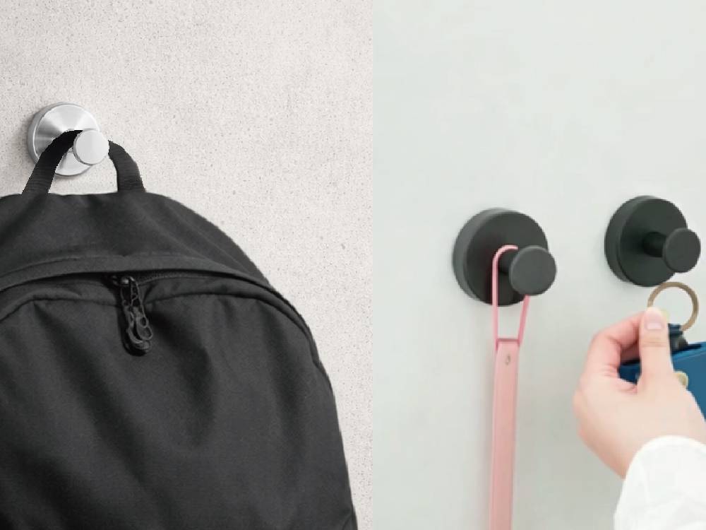 【The Grip/ザ グリップ】穴あけ不要な吸着フック（同色2個組）