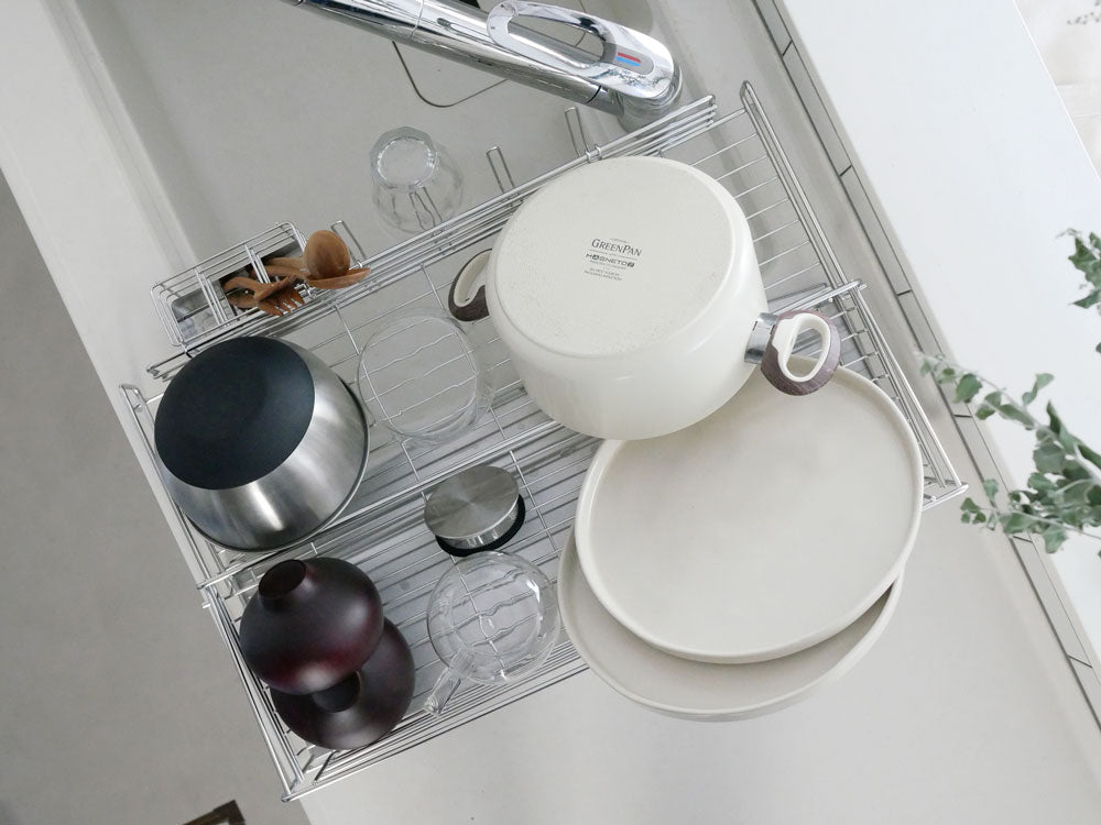 下村企販製ステンレス水切りバスケット