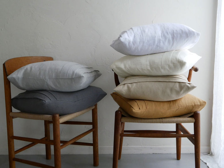 Magic Linenのプリーツリネンピローケース