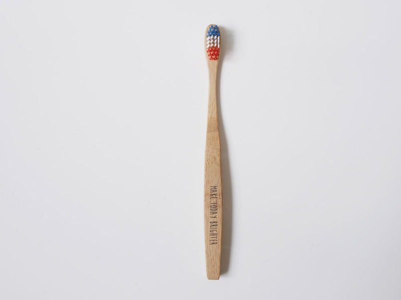 パラデックの竹柄やわらかめナイロン毛ハブラシ