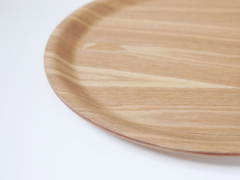 キントーの木製ノンスリップラウンドトレイ