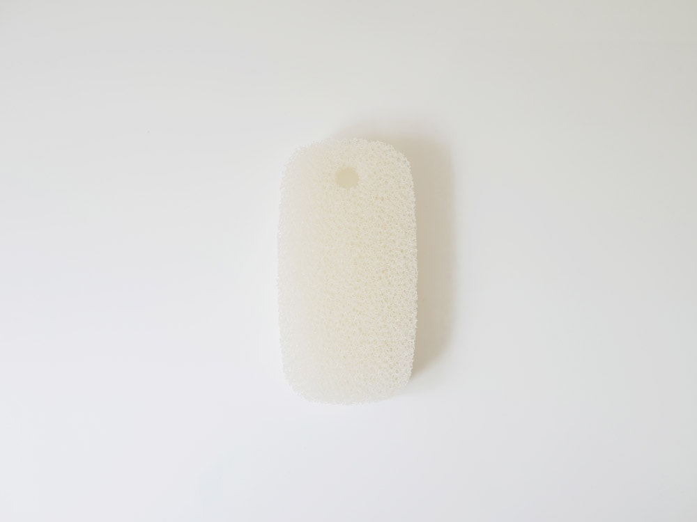 マーナ製お風呂用スポンジ、柔らかいポリウレタン素材