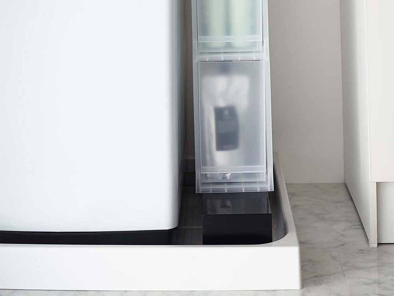 タワー製伸縮洗濯機排水口上ラック