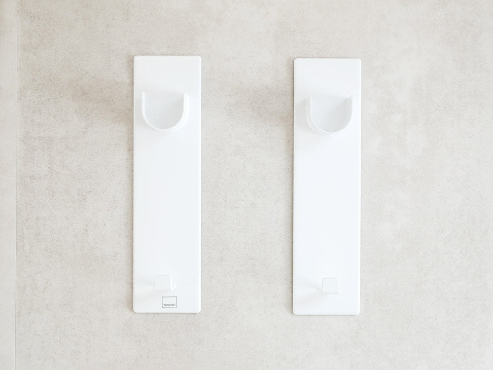 YAMAZAKIのマグネットバスルーム物干しホルダー2個組