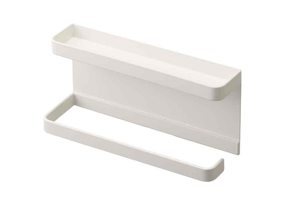 棚に設置されたスマートマグネット付き傘ホルダー