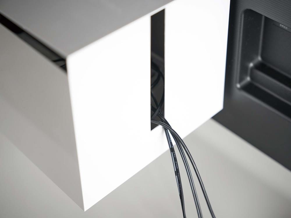 シルバー製【smart】テレビ裏ケーブルボックス