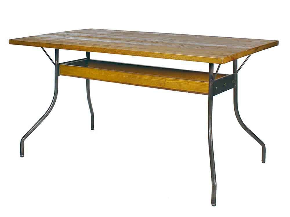 アデペシュのパイン無垢とスチール製WARM LDテーブル