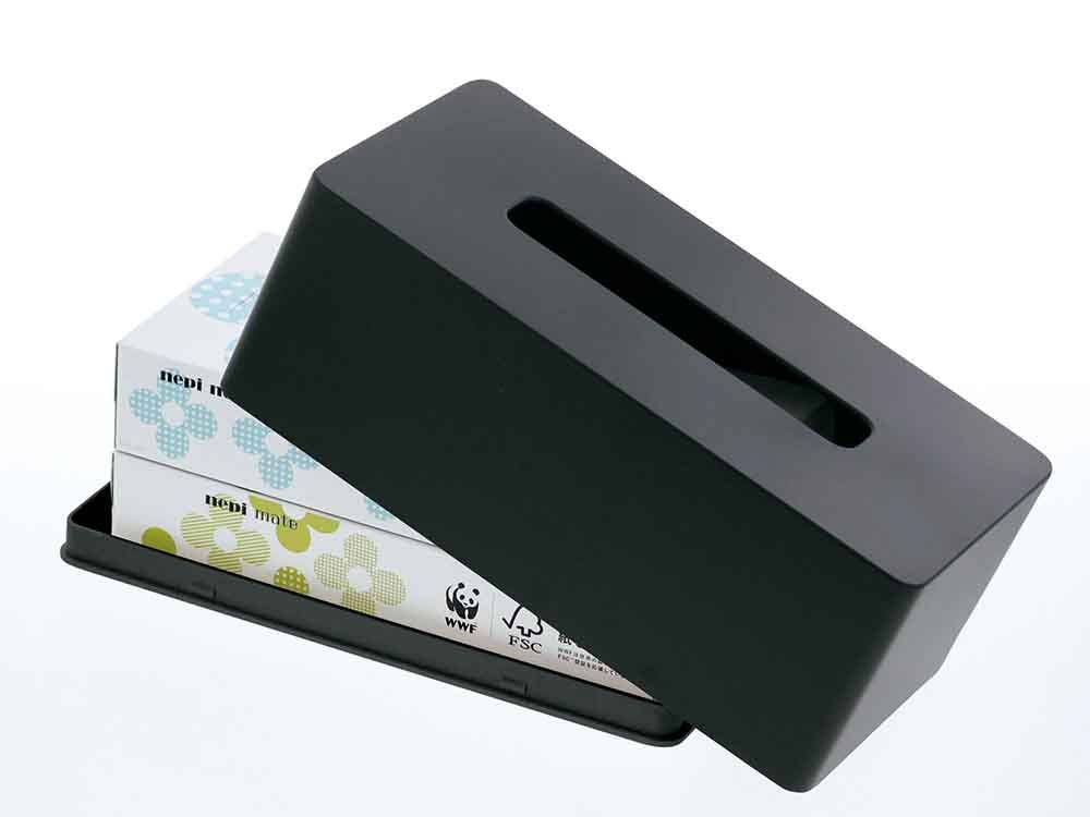 マグネットで壁に取り付けるYAMAZAKIタワー型ティッシュケース