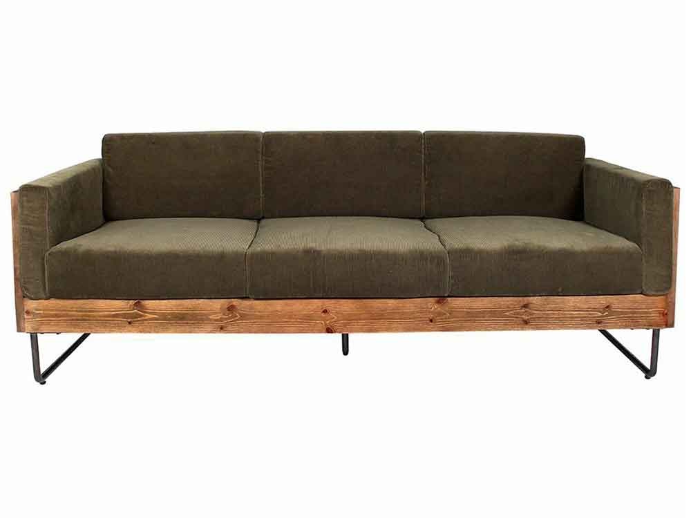 アデペシュWARMソファ、木目のデイベッド