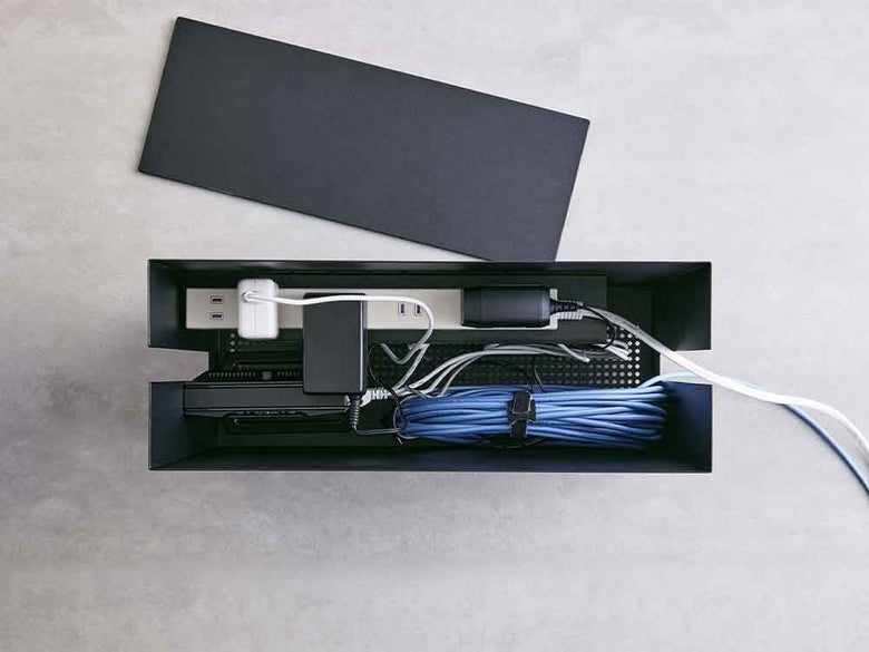 YAMAZAKIタワー キャスター付きケーブル収納ラック