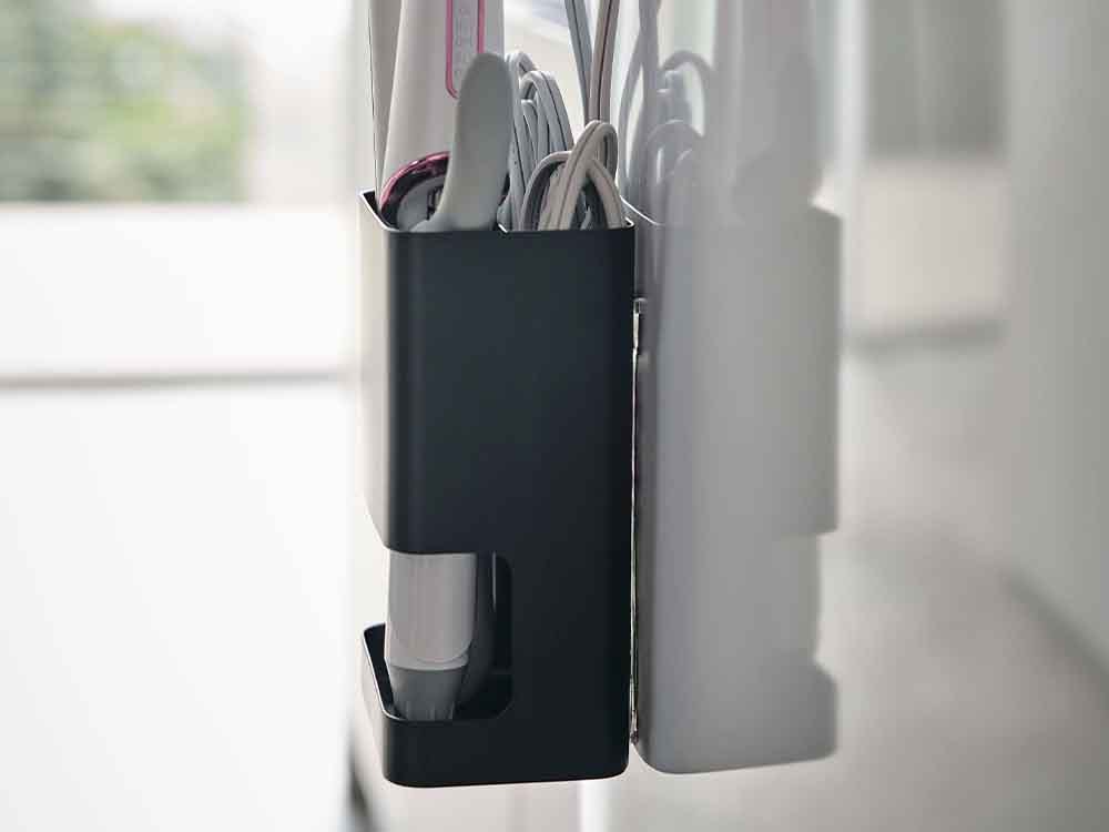 マグネット仕切り付きヘアーアイロンホルダー