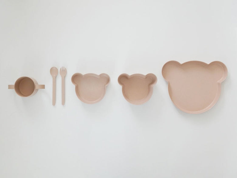 ビオキッズ用食器とカトラリーセット