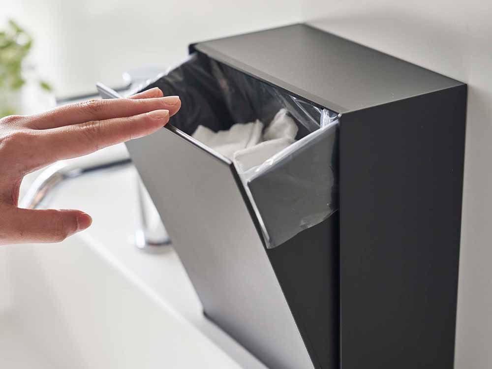 銀色デザインのウォールダストボックス＆収納ケース