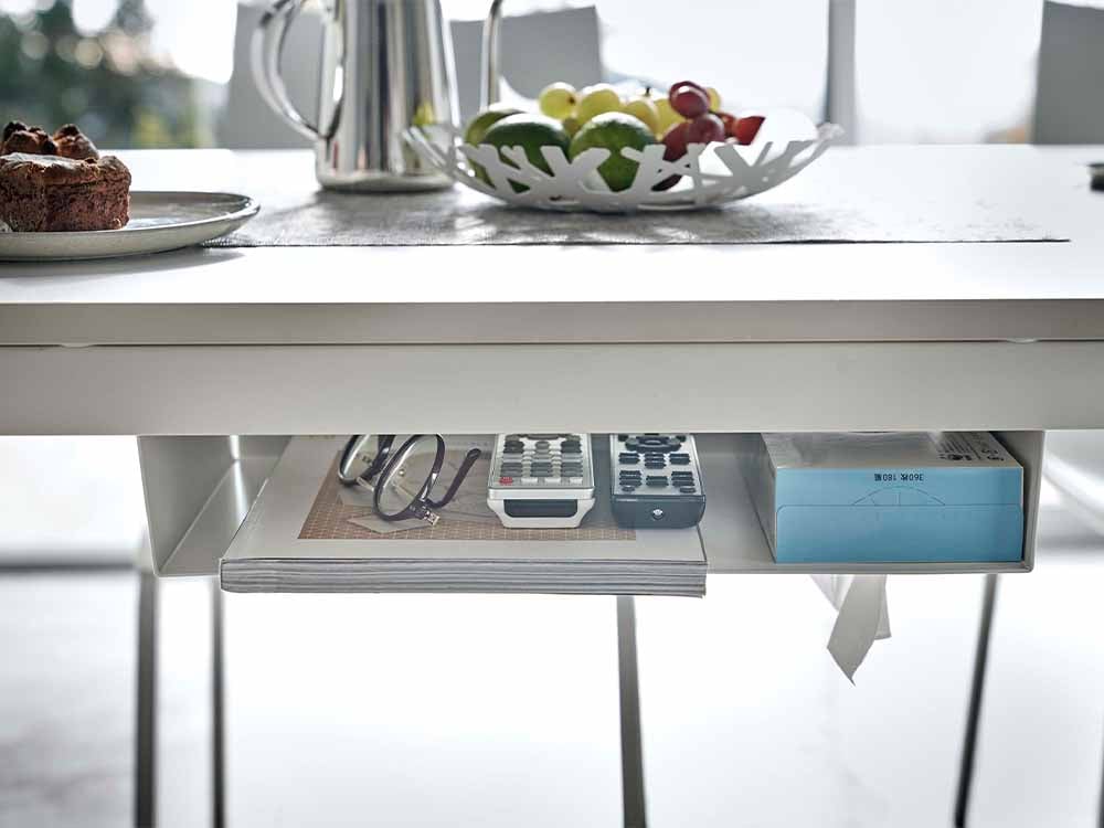 Yamazaki/towerのグレー テーブル下収納ラック