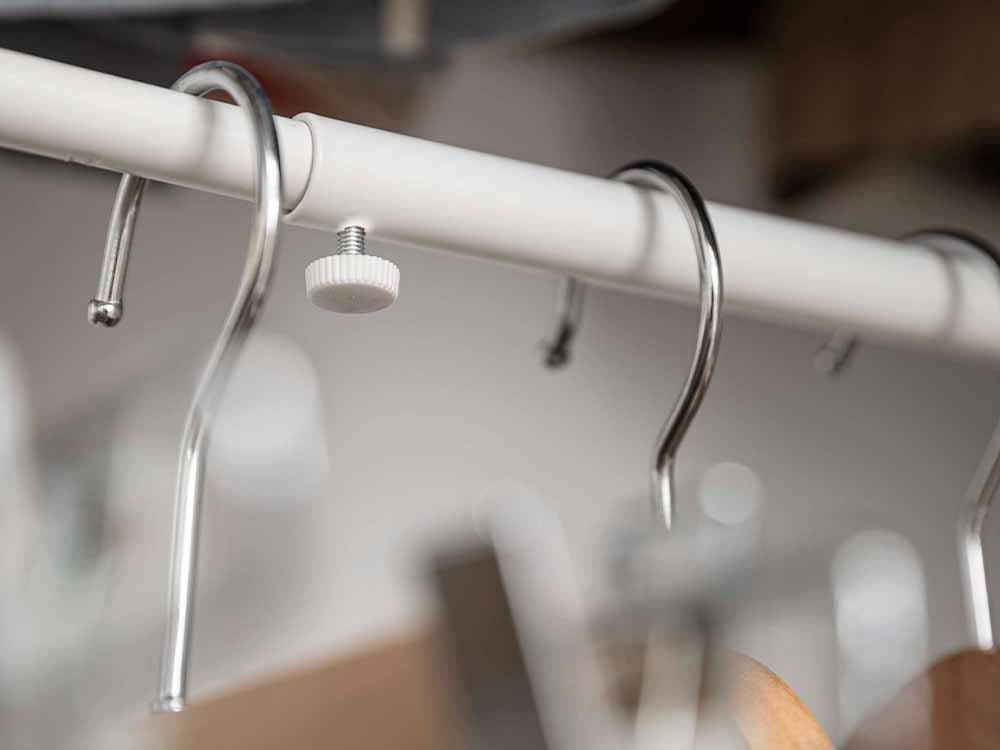 Yamazakiスマートの伸縮2段スチールハンガー