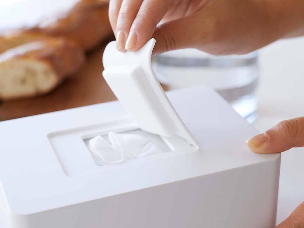 タワー製ウェットシートおよびフェイシャルティッシュホルダー