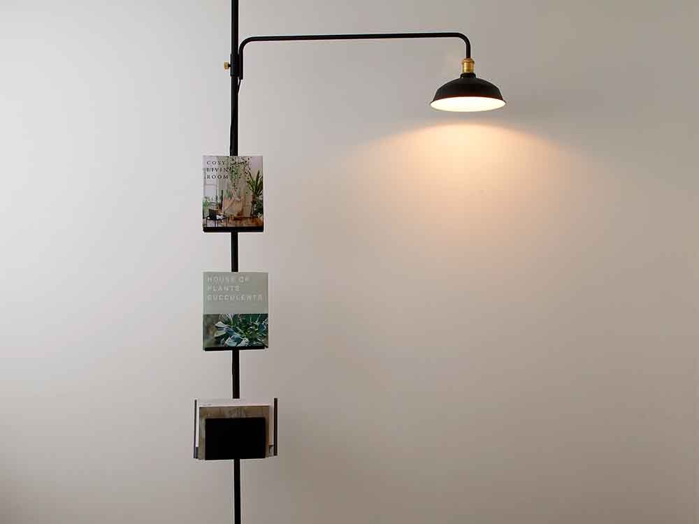 DRAW A LINE 021ブックスタンド、鉄と真鍮製