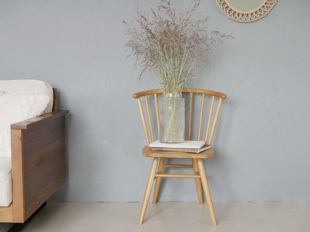 adepeche製オーク無垢材ハーフラウンドチェア