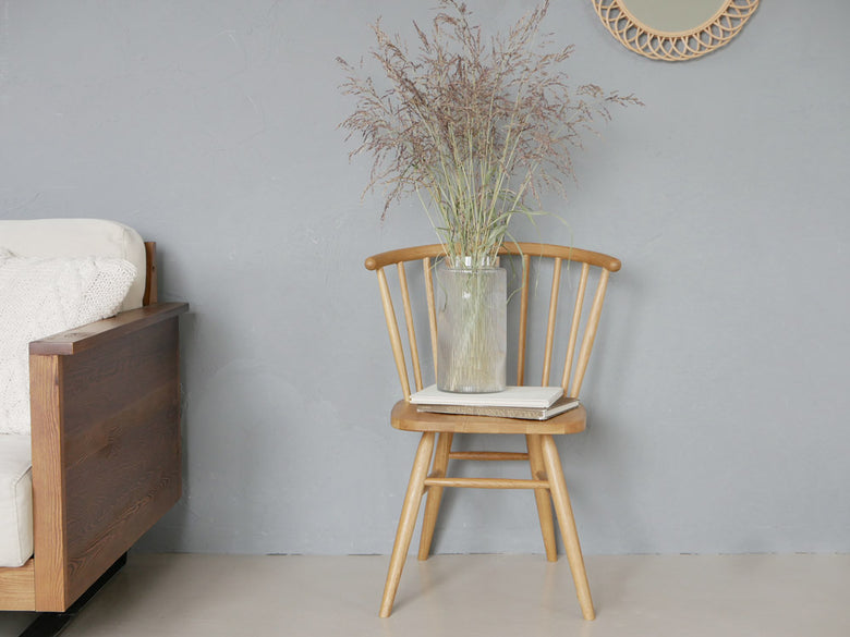 adepeche製オーク無垢材ハーフラウンドチェア