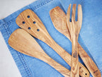 Arte Legnoのオリーブウッドスパチュラとサラダサーバー