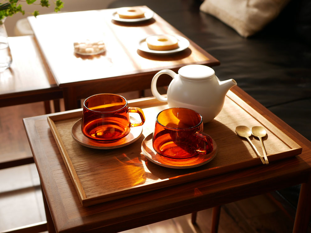 Hinata Lifeの木製チークスタックトレイ