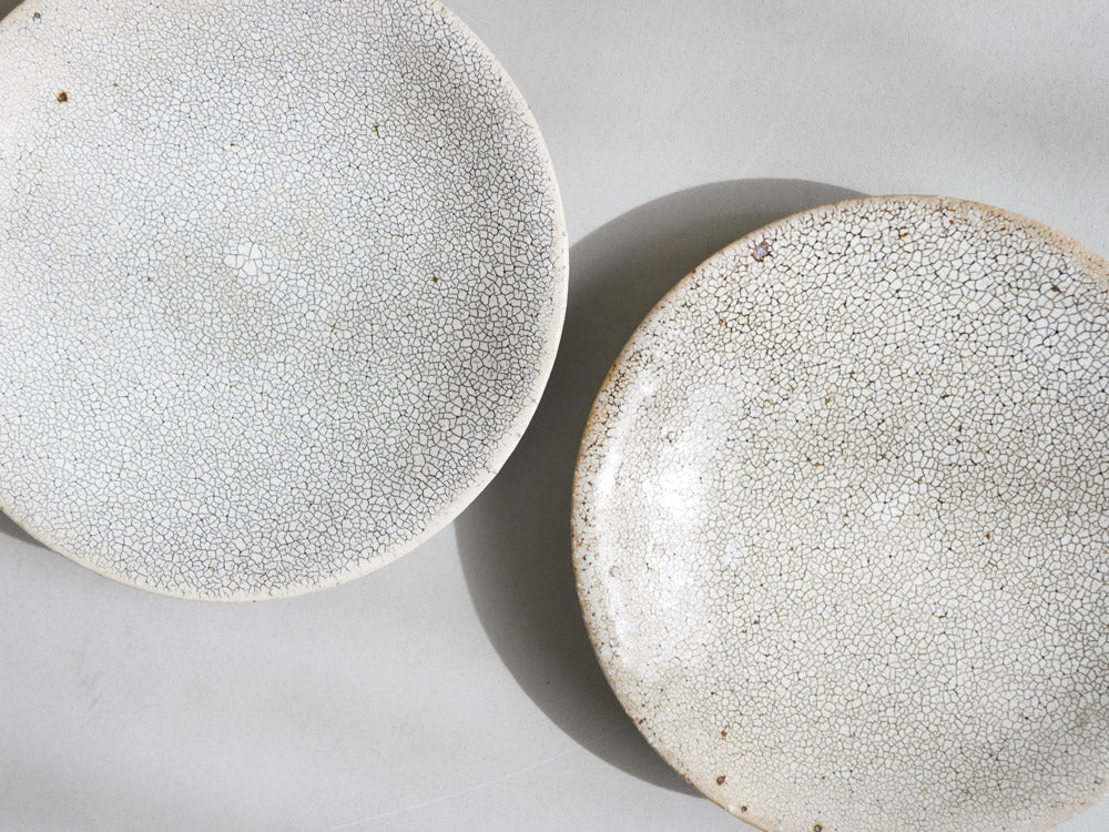 兵山窯/EDITIONSの手作り陶器製コーヒー碗とまる皿のセット