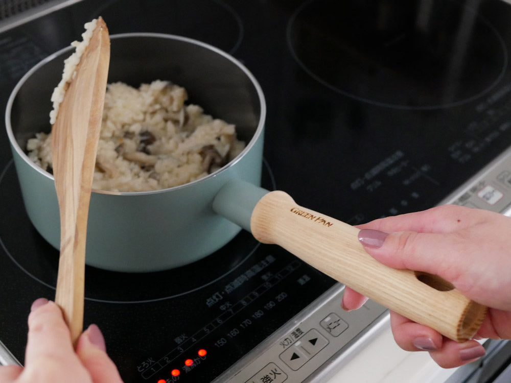 GREEN PAN グリーンパン メイフラワー キャセロール鍋 蓋付き、セラミックコーティング施されたアルミニウム合金製、28.6cm全長