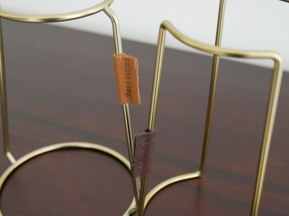 サラサデザインのB2Cコーヒードリッパースタンド ブリッジタイプ、スチール製、サイズ約W10×D8×H15.5cm