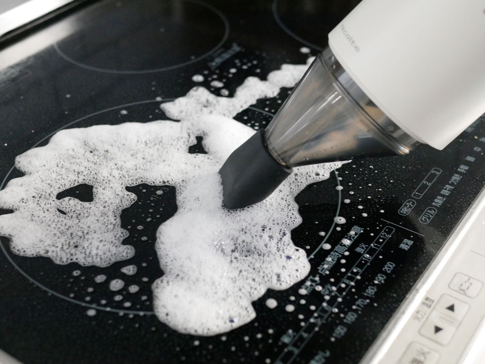 【recolte】コードレス ウェット&ドライクリーナー ナチュラルホワイト本体