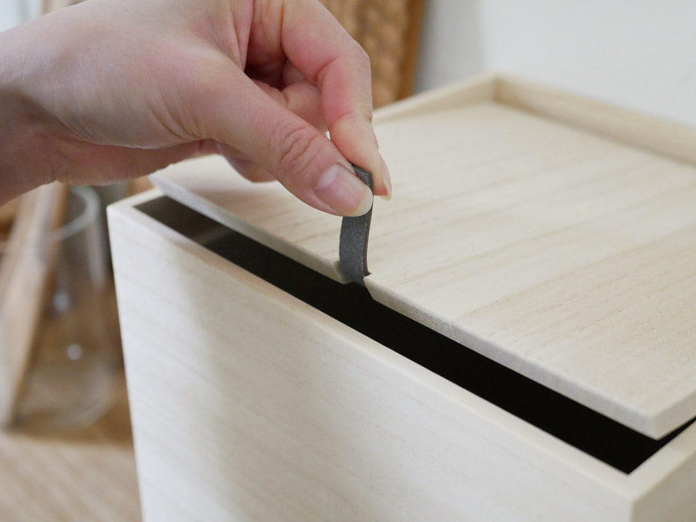 キャスター付き桐製の増田桐箱店野菜箱