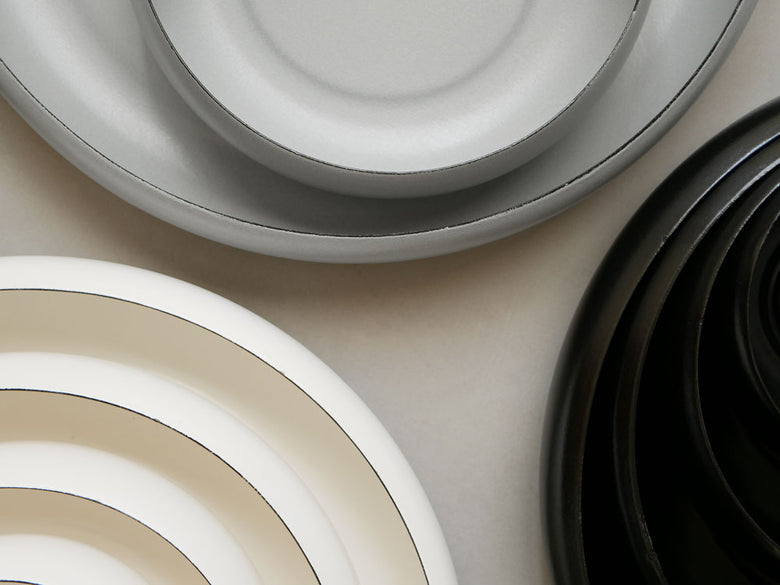 日本製ovjectほうろうボウル、鋼板に全面コーティング