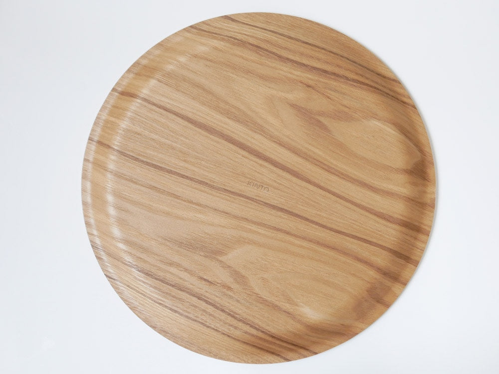 KINTOの木製ノンスリップラウンドトレイ