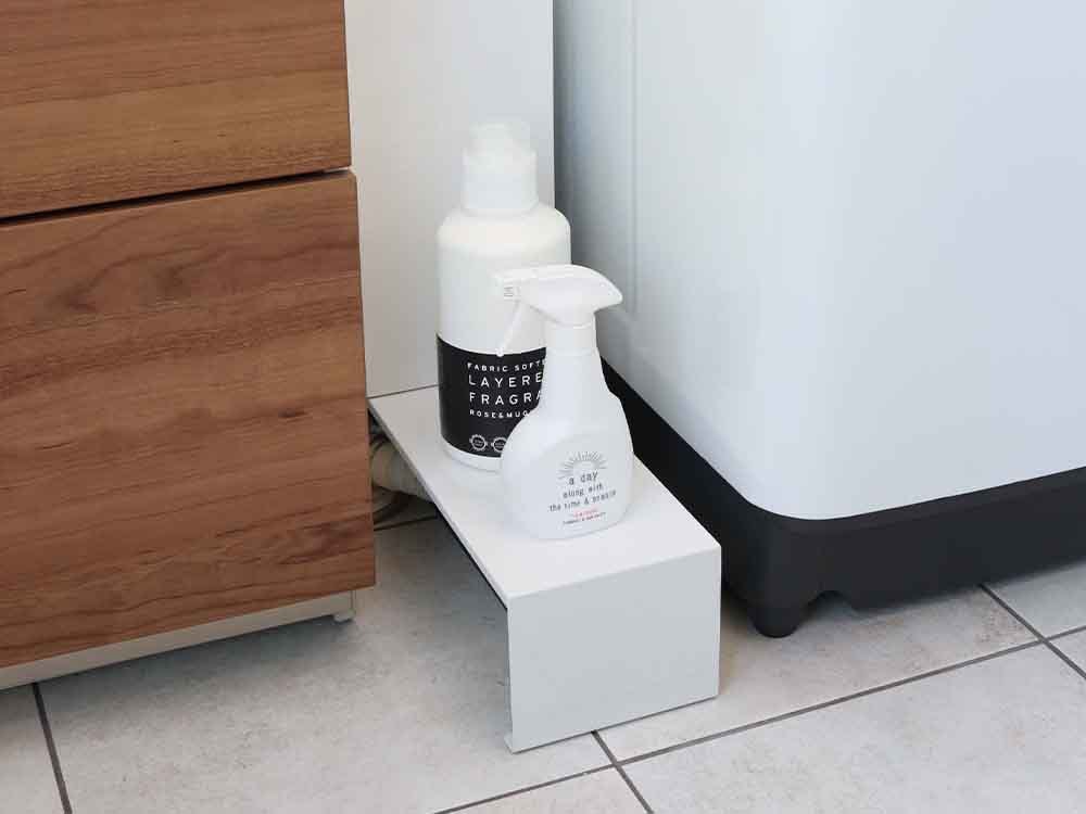 タワー伸縮洗濯機排水口上ラック