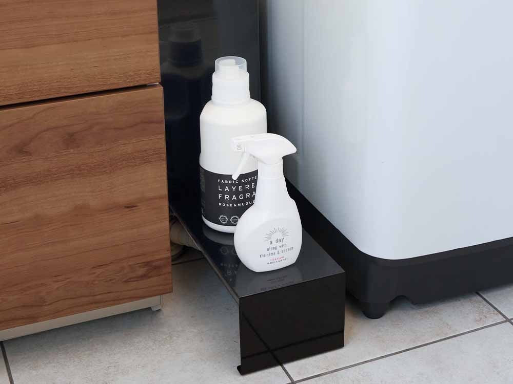 タワー伸縮洗濯機排水口上ラックの画像