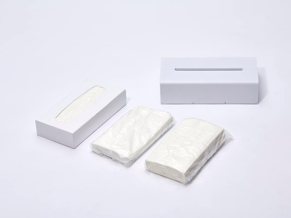 ideacoブランドのマット仕上げWALLティッシュケース