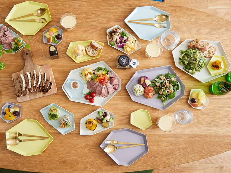 イデアコシマモリプレートに盛られた野菜