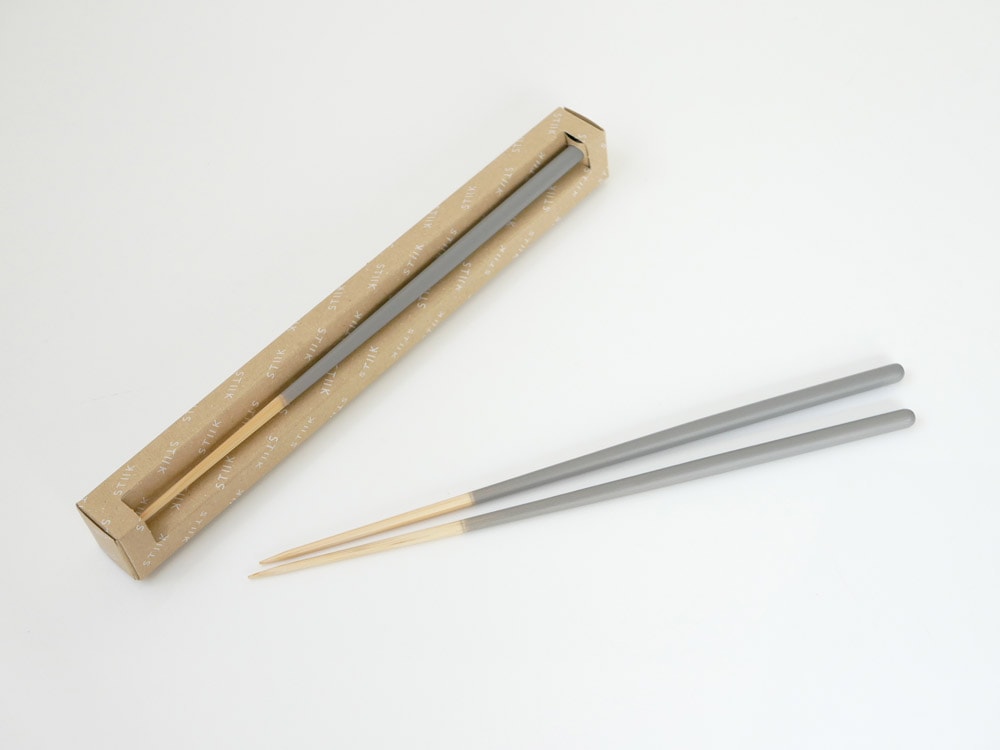 STIIKブランドの天然孟宗竹製カトラリー風箸2膳セット、長さ26cm