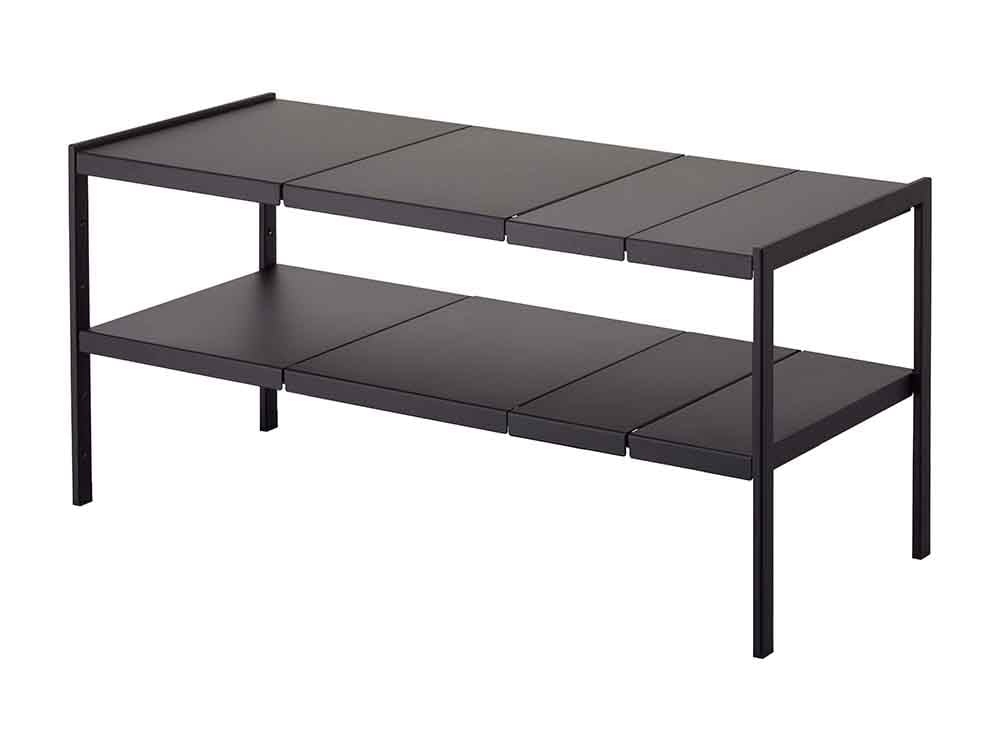 スチール製YAMAZAKータワー2段伸縮シンク下ラック