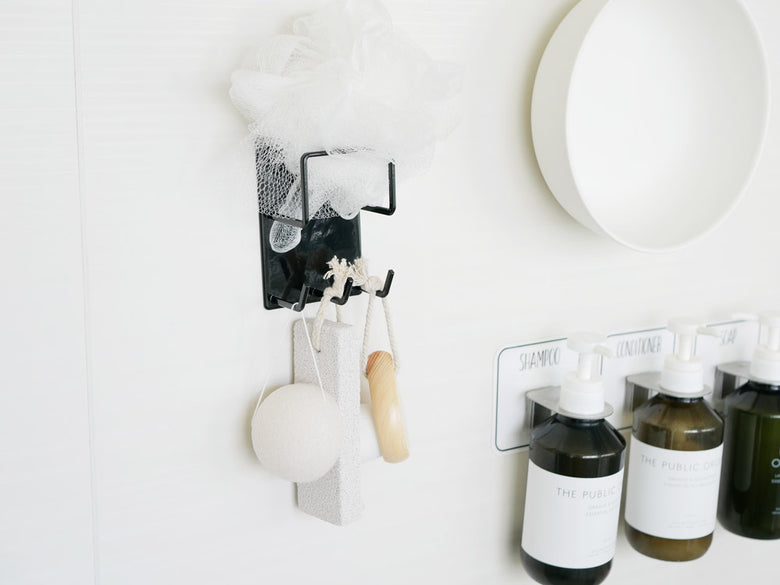 マグネット式バスルームクリーニングツールホルダー