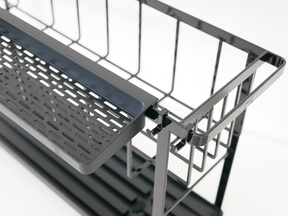 タワー製スリム2段水切りワイヤーバスケット