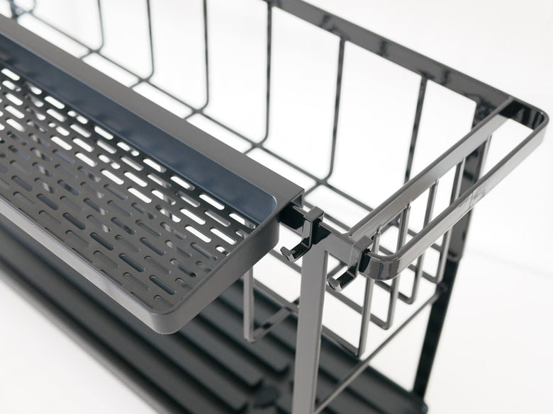 タワー製スリム2段水切りワイヤーバスケット