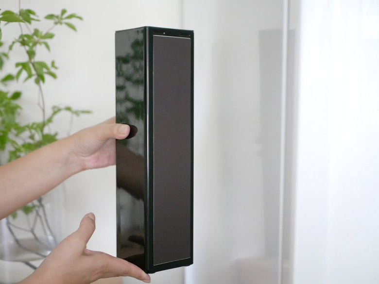 YAMAZAKI製スチールタワー型ポリ袋ストッカー